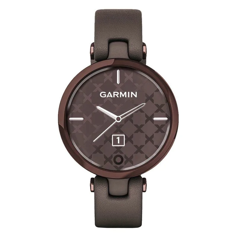 Смарт-часы Garmin Lily темно-бронзовый безель, корпус цвета Paloma и итальянский кожаный ремешок 010-02384-B0