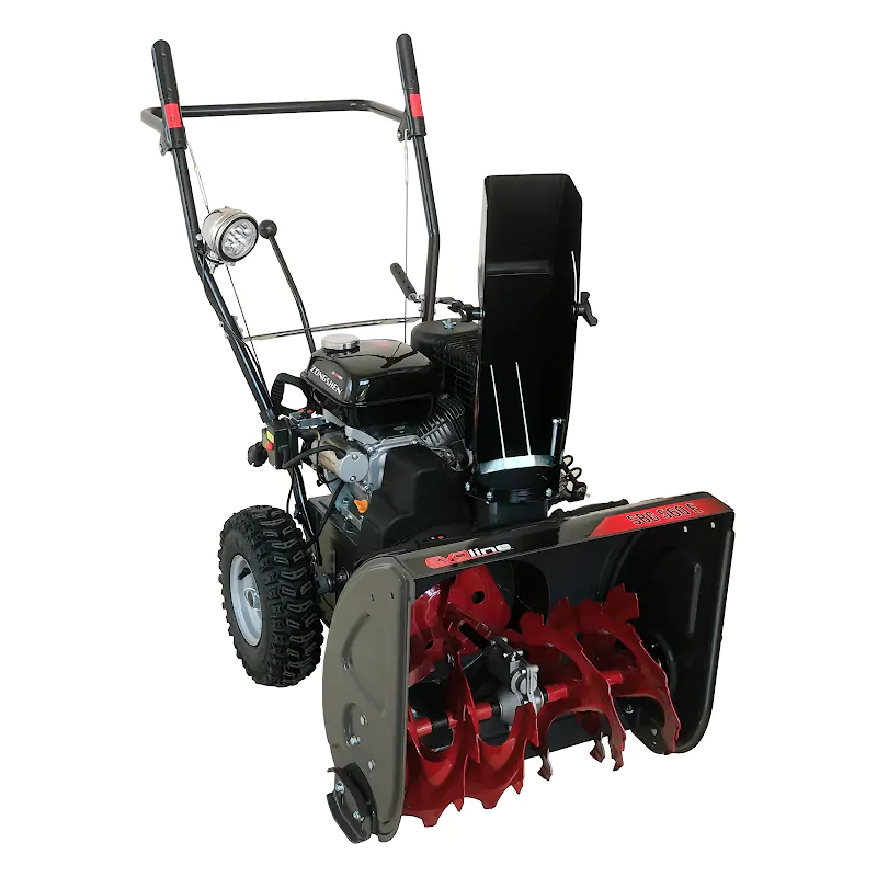 EVOline SBG 560 E бензиновый снегоуборщик 6.5 л.с, ковш 56 см, выброс 10 м, 5 вперед/2 назад