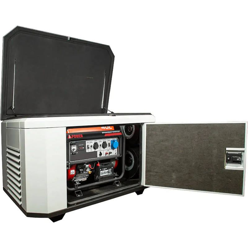 A-iPower A8000EAX бензиновый генератор в кожухе 1400SS RAL 7035 УТ-11182378
