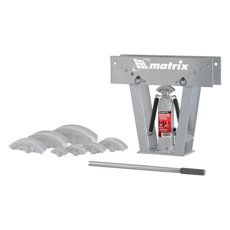 Matrix трубогиб гидравлический в комплекте с башмаками, 1/2-3", 15 т 181365