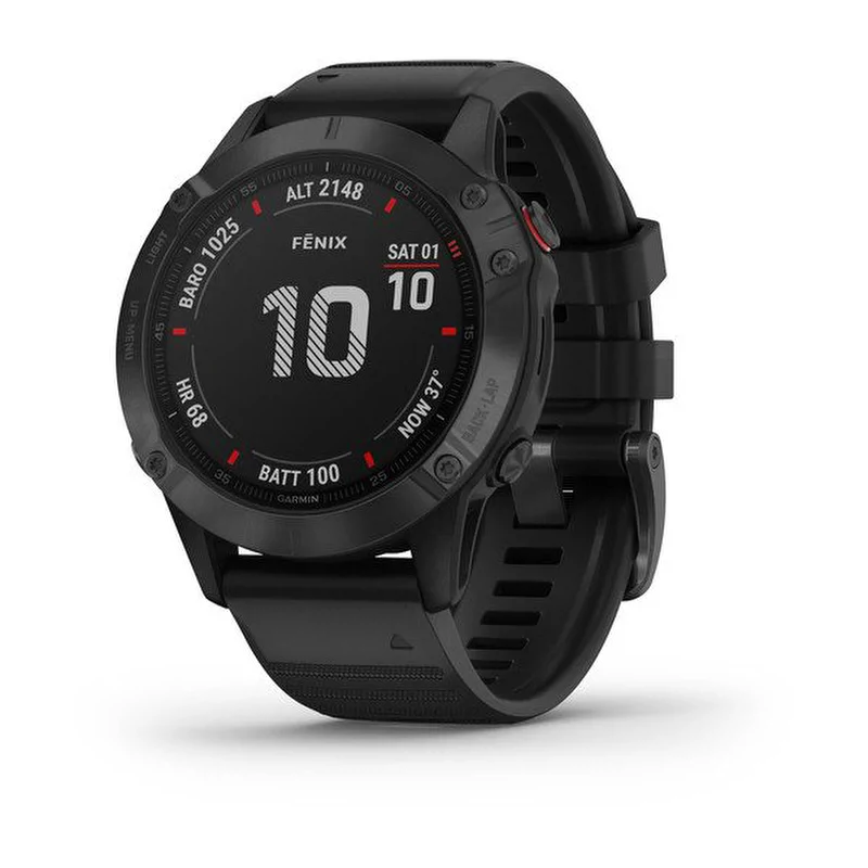 Смарт-часы Garmin Fenix 6 Pro, черный, 010-02158-02