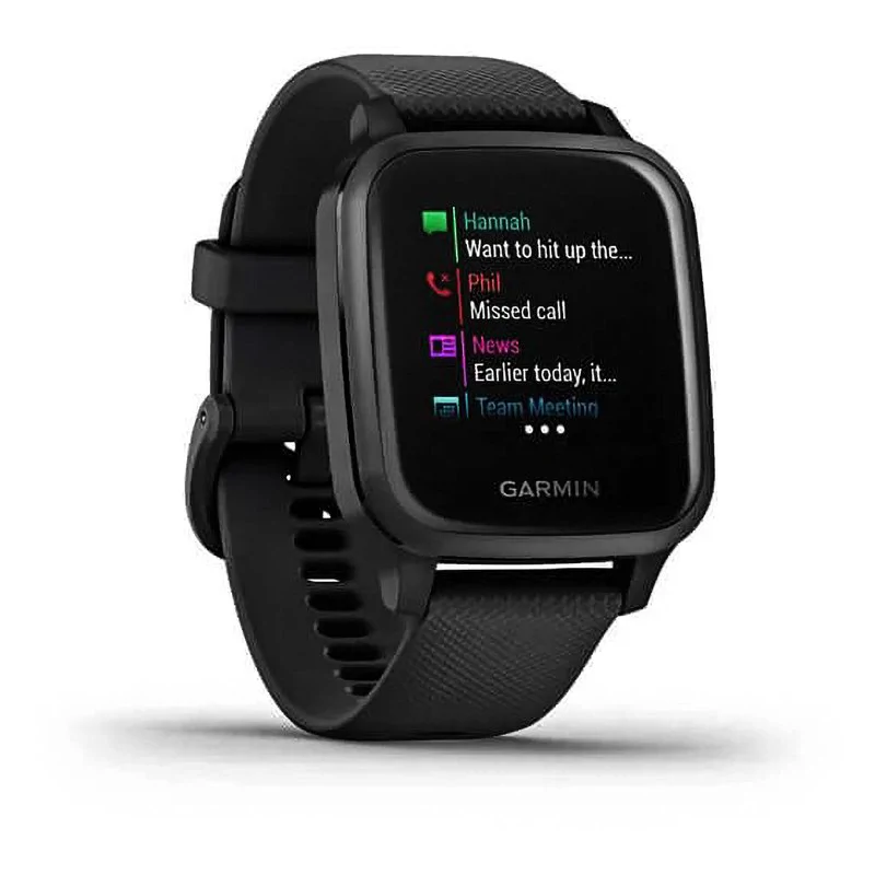 Смарт-часы Garmin Venu Sq Music Edition черный с серым алюминиевым безелем 010-02426-10