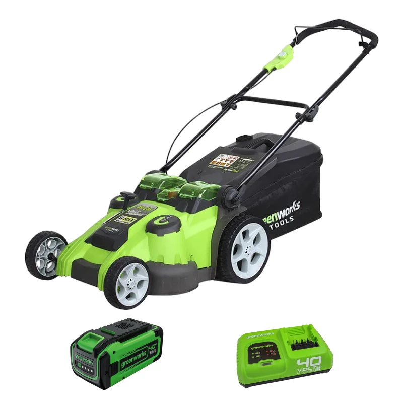 Аккумуляторная газонокосилка Greenworks G40LM49DBK8 (1 x 8 Ач, Быстрое ЗУ) 2500207U8F