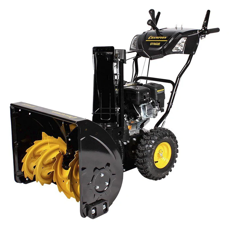CHAMPION ST662E снегоуборщик бензиновый 6.5 л.с, ковш 61 см, выброс 11 м, 6 вперед/2 назад