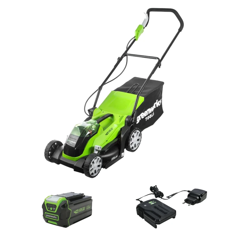 Аккумуляторная газонокосилка Greenworks G40LM35K5 (1 x 5 Ач, ЗУ) 2501907UG