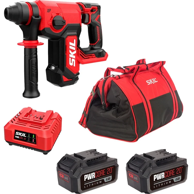 SKIL RH1780 аккумуляторный перфоратор с ЗУ SC0060 (60W), 2 АКБ BY5196 (4 Ач) и сумкой в комплекте 9-1-030