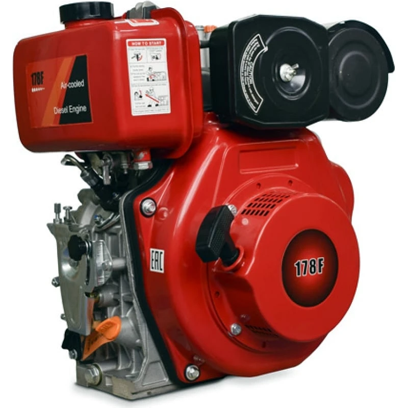 REDVOLT 178FE (S-тип) дизельный двигатель (эл.запуск) 178F-S-E