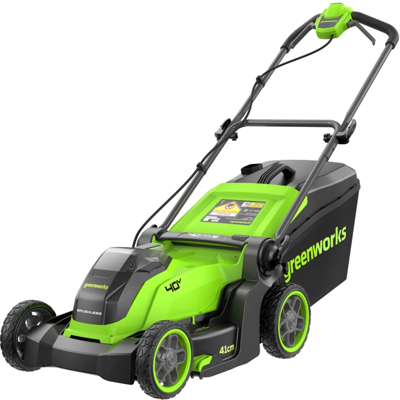 Аккумуляторная газонокосилка Greenworks GD40LM411 (1 x 5 Ач, ЗУ) 2521007UG