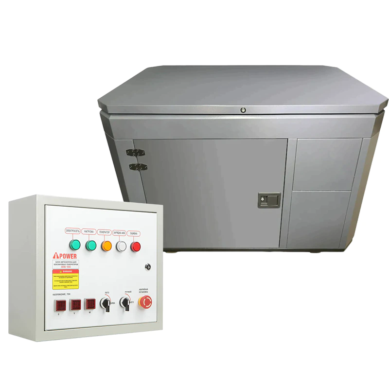 A-iPower A13000EAX бензиновый генератор в зимнем кожухе 1600 RAL 7024 с блоком АВР 400В/100А (8 pin) 129109/29111