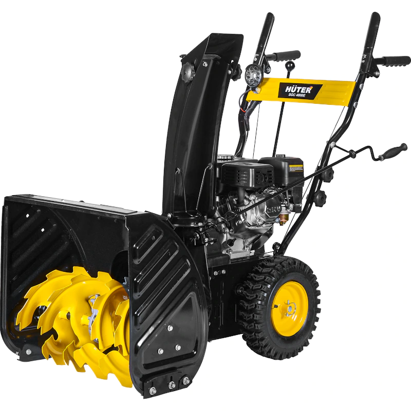 HUTER SGC 4800E снегоуборщик бензиновый 7 л.с, ковш 56 см, выброс 15 м, 5 вперед/2 назад 70/7/16