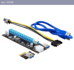 Адаптер ITZR RISER CARD MINING MAXI for GPU 250W+ , OEM {100}