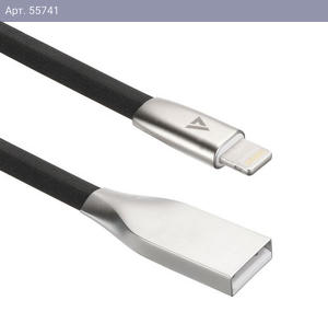 Кабели USB ACD USB кабель ACD-Infinity Lightning ; USB-A TPE, 1.2м, черный (ACD-U922-P5B)