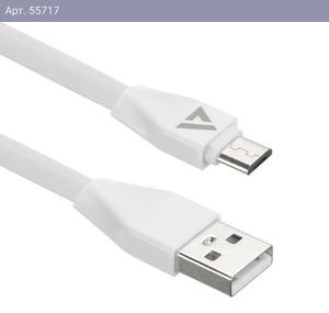 Кабели USB ACD-Life MicroUSB ; USB-A TPE, 1м, белый (ACD-U920-M1W)