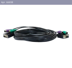 Кабель D-Link DKVM-CB/A4A Кабель KVM длиной 1,8 м с разъемами VGA и PS/2 для DKVM-4K/А