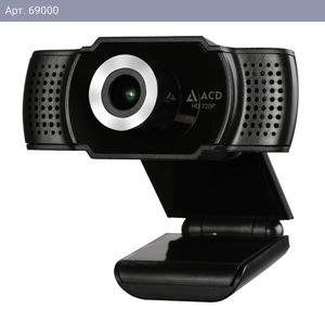 Веб-камера ACD-Vision UC400 CMOS 1.3МПикс, 1280x720p, 30к/с, микрофон встр., кабель USB 2.0 1.5м, шторка объектива, универс. крепление, черный корп. (551769)