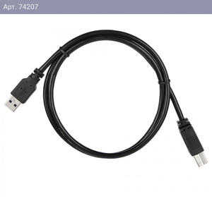 Кабель ACD Кабель ACD-U3ABM-10L |ACD-U3ABM-10L| USB 3.0, A male - B male, ТТХ: |ACD-U3ABM-10L| (7/0.12BC+HDPE)*1P+|(7/0.12BC+HDPE)*2C+7/0.12BC+AL|*2P +7/0.16BC*2C+AL+7/0.12BC+B(80/0.12ALм)PVC5.5, Черный, 1м (742071)