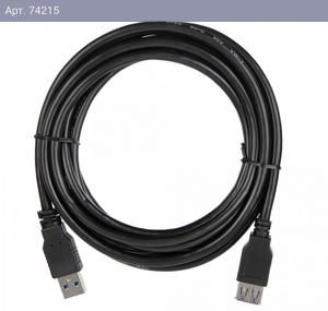Кабель ACD-U3AAF-30L |ACD-U3AAF-30L| USB 3.0, A male - A feмale, ТТХ: |ACD-U3AAF-30L| (7/0.12BC+HDPE)*1P+|(7/0.12BC+HDPE)*2C+7/0.12BC+AL|*2P +7/0.16BC*2C+AL+7/0.12BC+B(80/0.12AL)PVC5.5, Черный, 3м (742156)