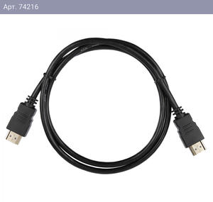 Кабель ACD-DHHM1-10B |ACD-DHHM1-10B| HDMI 1.4, Golden Plated,19m/19m, Черный, 1м (742163)