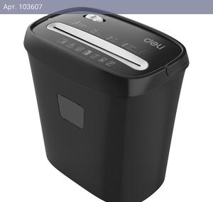 Шредер Deli Shred capacity: 8 sheets (A4 80g);
