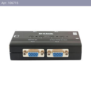 Переключатель консоли (KVM) D-Link DKVM-4K/B3A 4-портовый KVM-переключатель с портами VGA и PS/2