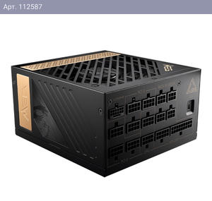 Блок питания MSI MEG Ai1300P PCIE5 |306-7ZP4A11-CE0| , 1300W, 80+ Platinum, полностью модульный, ATX 3.0, PCIE5, RTL