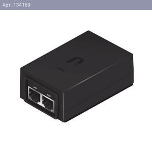 Блок питания Ubiquiti Bad Pack POE-24-24W Ubiquiti блок питания с PoE, 220 VAC -> 24VDC 1A - с кнопкой Reset и удаленной перезагрузкой (023033)
