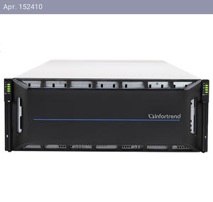 Сетевой накопитель Infortrend CS 2060D-J 4U/60bay, scale-out NAS, dual nodes subsystem including 2x4 Core CPU, 128GB (8x16GB), 8x10GbE(SFP+), 4x12Gb/s SAS EXP. Ports, 2x(PSU+FAN), 2x(SuperCap.+flash), 60 x 3.5