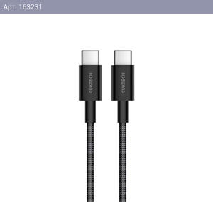 USB кабель CukTech Type-C to braided cable_1.5m_3A 60W black CTC315P