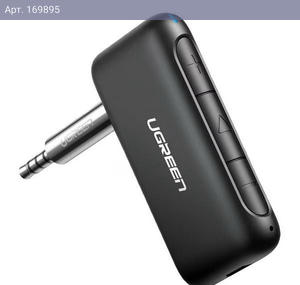 Адаптер UGREEN CM276 (70303) Car&Home Bluetooth 5.0 Receiver Audio Adapter. Цвет: черный