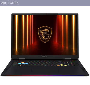 Ноутбук MSI Raider 18 HX AI A2XWIG-204RU Intel Core Ultra 9 285HX/64Gb/SSD2Tb/RTX5080 16Gb/18