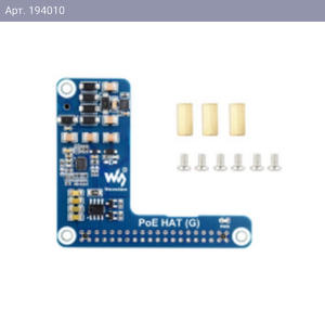 RA820 Плата расширения Waveshare PoE HAT (G) для Raspberry Pi 5