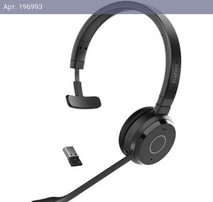 Беспроводная гарнитура Jabra Evolve 65 TE, Link 390a MS Mono (PN: 6693-833-309)