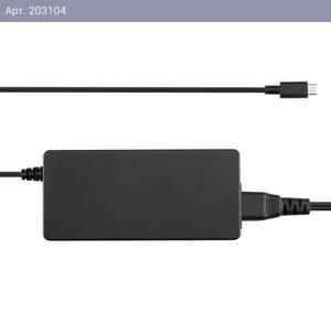 Адаптер питания FSP NB C 100W (FSP100-A1BR3) AC-DC 100W Adapter, Вход C6 (для ноутбучного кабеля), Кабель 1000мм, Выход USB Type-C, 5V/9V/12V/15V/20V автовыбор. RETAIL