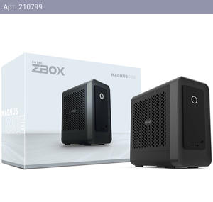 Платформа системного блока с ЦПУ Zotac ZOTAC ZBOX-EU275070C-BE, Barebone, NVIDIA RTX5070, Intel Core Ultra 7 265, 2x DDR5,WIFI, BT, EU PLUG