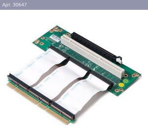 Raiser card Chenbro Riser card, 2U, 2-Slot, PCI-e 16x 1slot & 64bit PCI-X,Cable Link 100mm (80H09323201B0)