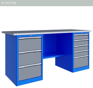 Стол-верстак слесарный двухтумбовый, ВхШхГ 855x1796x696, TNC 181.35.2