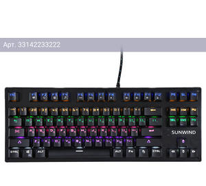 Клавиатура SunWind SW-K900G, русские и английские буквы, черный (1422332)