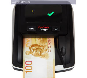 Детектор банкнот DoCash Vega АКБ черный (13566)