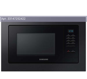Встраиваемая микроволновая печь Samsung MS20A7013AB/BW черный