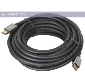 Кабель Buro V1.4 DisplayPort (m)/DisplayPort (m), позолоченные контакты, 10м. черный (BHP-DPP-1.4-10G)