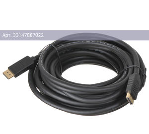 Кабель Buro V1.4 DisplayPort (m)/DisplayPort (m), 10м. черный (BHP-DPP-1.4-10)