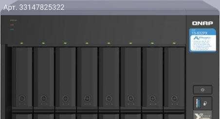 Сетевое хранилище NAS Qnap TS-832PX-4G черный