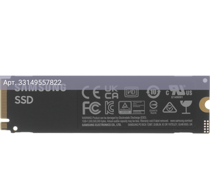 Твердотельный накопитель Samsung 980 1024ГБ, M.2 2280, PCIe 3.0 x4, M.2 MZ-V8V1T0BW