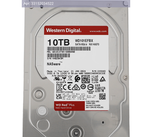 Жесткий диск WD Red Plus WD101EFBX 10TB, SATA III, 3.5