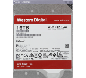 Жесткий диск WD Red Pro WD161KFGX 16TB, SATA III, 3.5