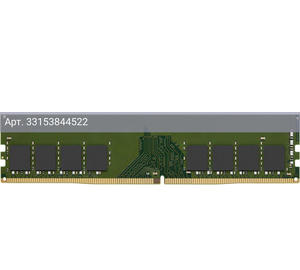 Оперативная память Kingston VALUERAM DDR4 - 16Gb, 3200 МГц, DIMM, CL22 (kvr32n22s8/16)