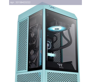 Компьютерный корпус miniITX Thermaltake The Tower 100 Turquoise голубой (ca-1r3-00sbwn-00)