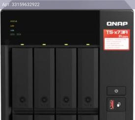 Сетевое хранилище NAS Qnap TS-473A-8G черный