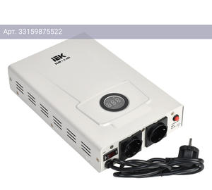 Стабилизатор напряжения IEK Slim белый (ivs22-1-d15-09)