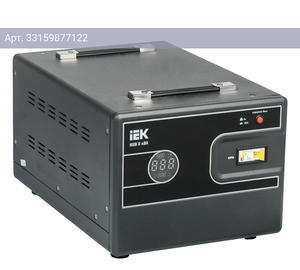 Стабилизатор напряжения IEK Hub черный (ivs21-1-008-13)